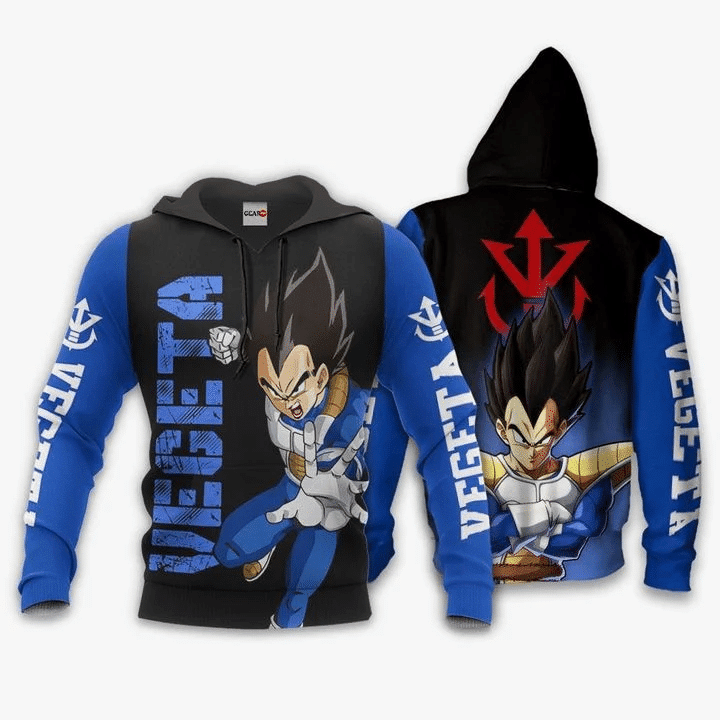 Vegeta Dragon Ball Anime Manga For Men And Women 3d Hoodie Zip Hoodie Moonbestprint