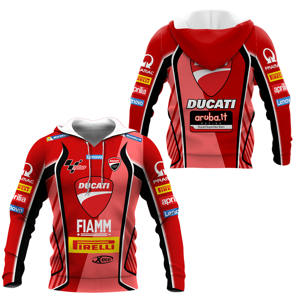 Ducati Superbike Team All Over Print Hoodie, Zip Hoodie 483 Moonbestprint