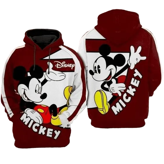 Funny Mickey Mouse Comics Disney 111 Fan Gift Stylist Unisex Cartoon Graphic Outfits Aop Hoodie Moonbestprint