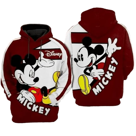 Funny Mickey Mouse Comics Disney 111 Fan Gift Stylist Unisex Cartoon Graphic Outfits Aop Hoodie Moonbestprint
