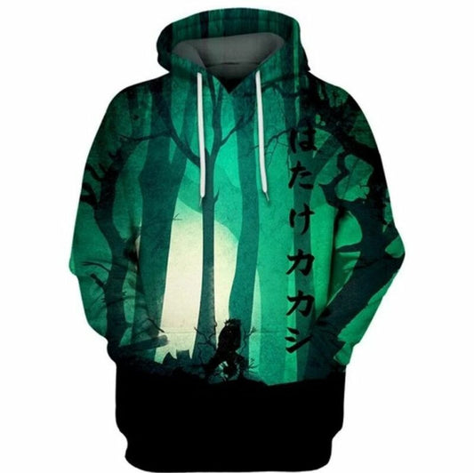 Hatake Kakashi Forest Naruto Anime 3d Hoodie Moonbestprint