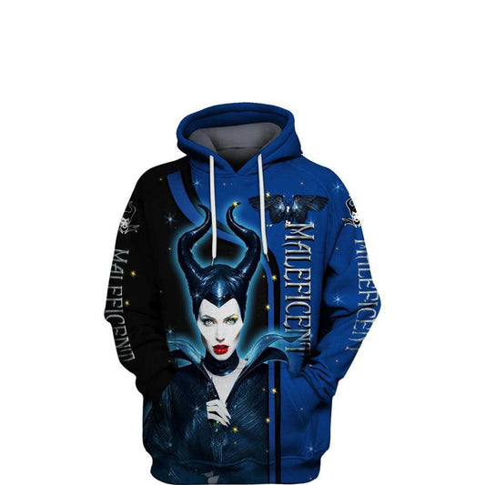 Maleficent Disney Villains, Maleficent Sleeping Beauty Disney All Over Print Hoodie Moonbestprint