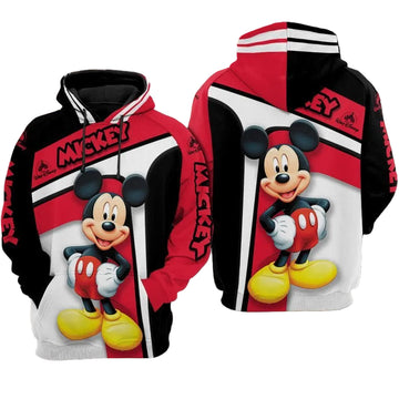 Mickey Mouse Over Print 3d Hoodie Zip Hoodie 258 Moonbestprint