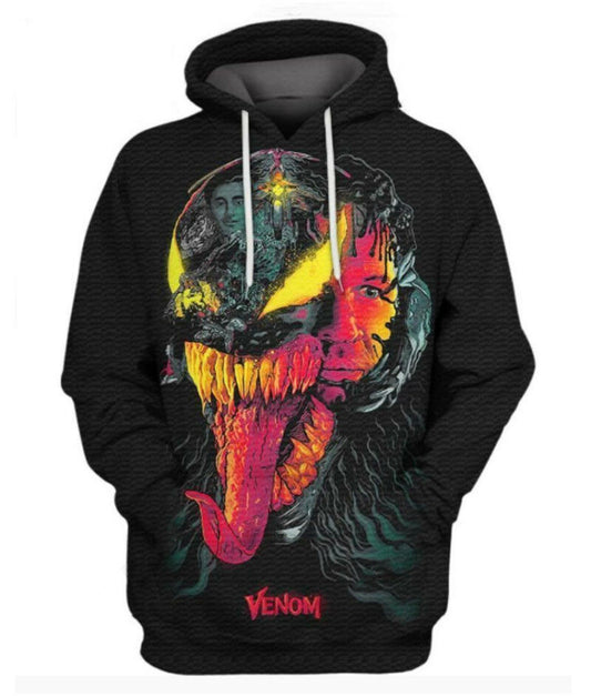 Marvel Venom Hoodie Eddie And Venom 3d Hoodie Zip Hoodie Moonbestprint