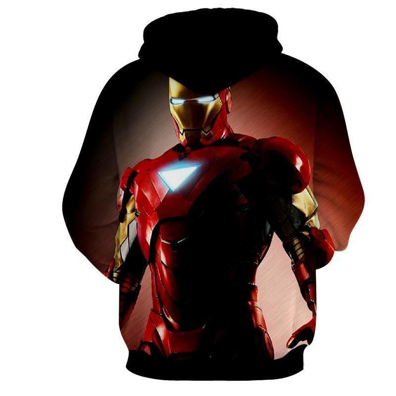 Iron Man Black Avengers Marvel Over Print 3d Hoodie Zip Hoodie Moonbestprint