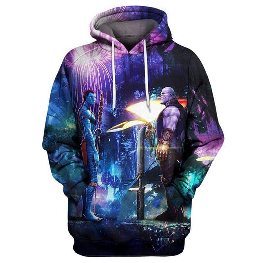 Marvel Thanos And Avatar Over Print 3d Hoodie Zip Hoodie Moonbestprint