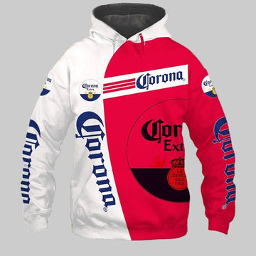 Corona Extra King Beer 5k419 Fan Gift Stylist Unisex Cartoon 3d Hoodie Zip Hoodie Moonbestprint
