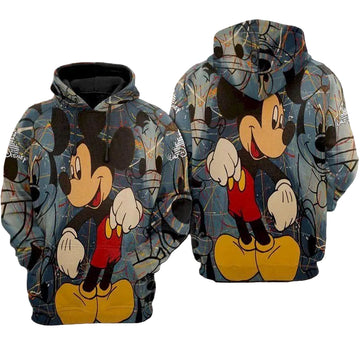 Mickey Mouse Disney, Vintage Mickey Mouse Ver20 Aop Hoodie Moonbestprint