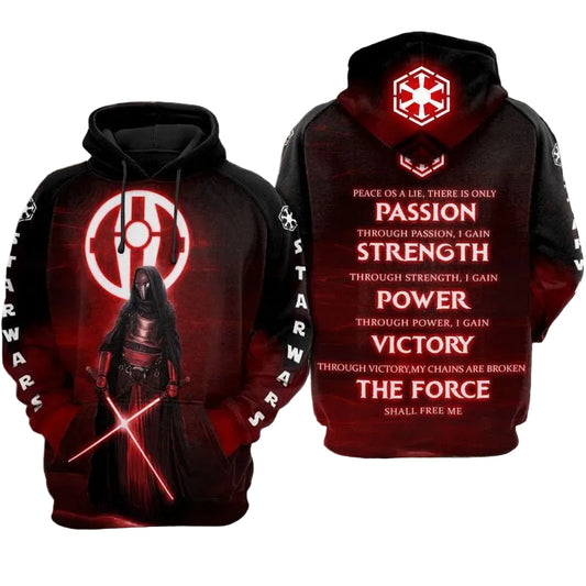 Darth Revan Sith Code Star Wars Over Print 3d Hoodie Zip Hoodie Moonbestprint