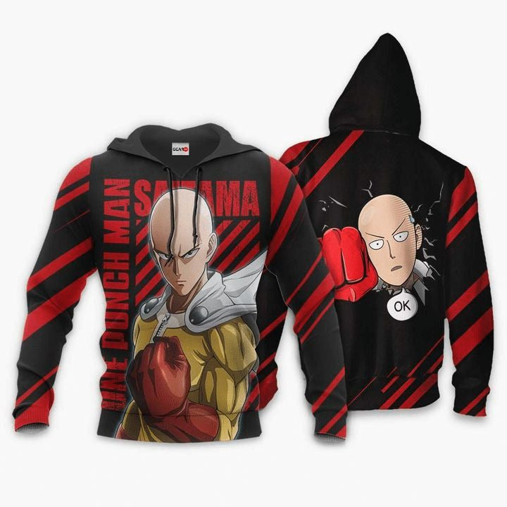 Saitama Anime Manga One Punch Man For Men And Women 3d T Shirt Sweatshirt Zip Hoodie Bomber Moonbestprint