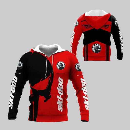 Skull Ski-doo Racing Team 7k752 Fan Gift Zip Hoodie Hoodie Ii0 Moonbestprint