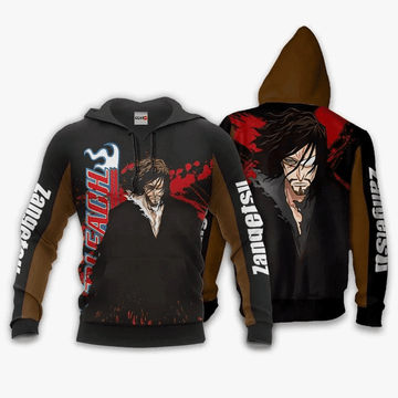 Zangetsu Anime Manga Bleach For Men And Women 3d Hoodie Zip Hoodie Moonbestprint