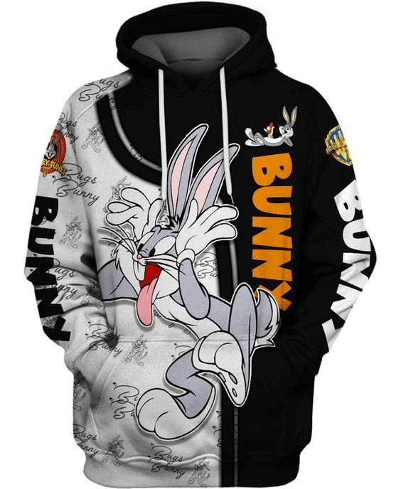 Bugs Bunny Looney Tunes Flims 38 Fan Gift Stylist Unisex Cartoon Graphic Outfits Aop Hoodie, Zip Hoodie Moonbestprint