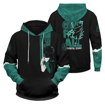 My Hero Academia Izuku Midoriya Anime 2k614 Lover Gift ,my Hero Academia All Over Print 3d Hoodie Moonbestprint