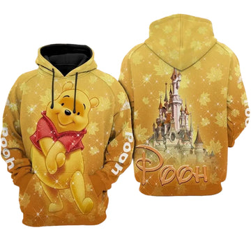 Cartoon Winnie The Pooh Disneyland Over Print 3d Hoodie Zip Hoodie 777 Moonbestprint