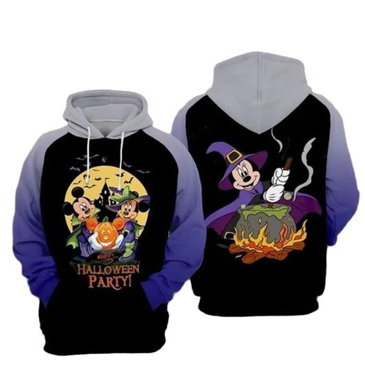 Mickey And Minnie Halloween Party 3d Hoodie Moonbestprint