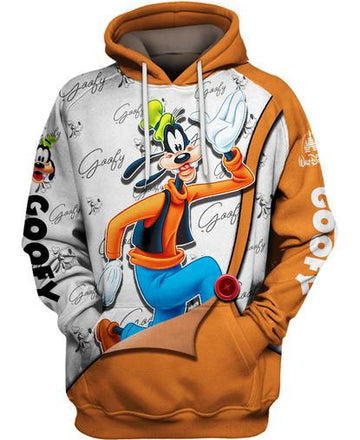 Lovely Goofy Winnie The Pooh 3d Hoodie Zipper Hoodie Moonbestprint