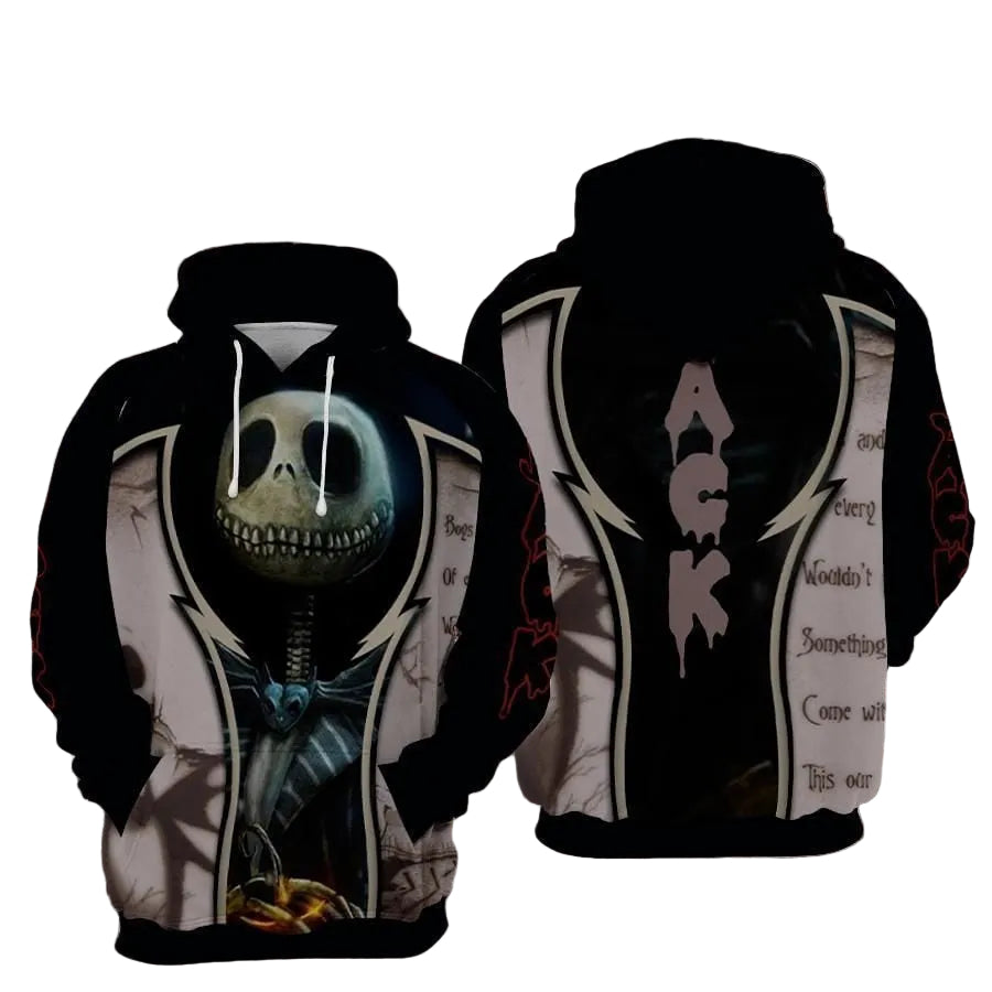Jack Skellington Over Print 3d Hoodie Zip Hoodie 236 Moonbestprint