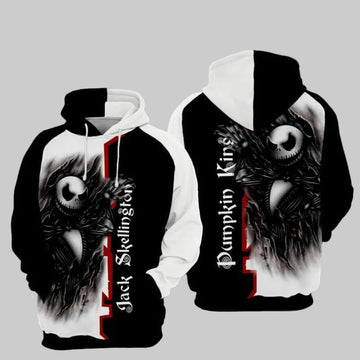 Jack Skellington 3 Over Print 3d Hoodie Zip Hoodie Moonbestprint