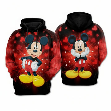 Mickey Mouse Bling Unisex 3d Hoodie Zip Hoodie Moonbestprint