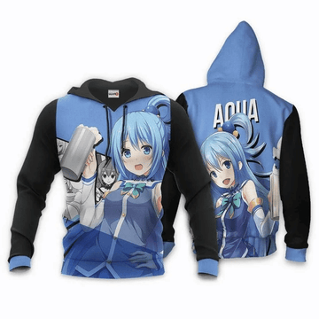 Aqua Anime Manga Konosuba God?s Blessing On This Wonderful World For Men And Women 3d Hoodie Zip Hoodie Moonbestprint