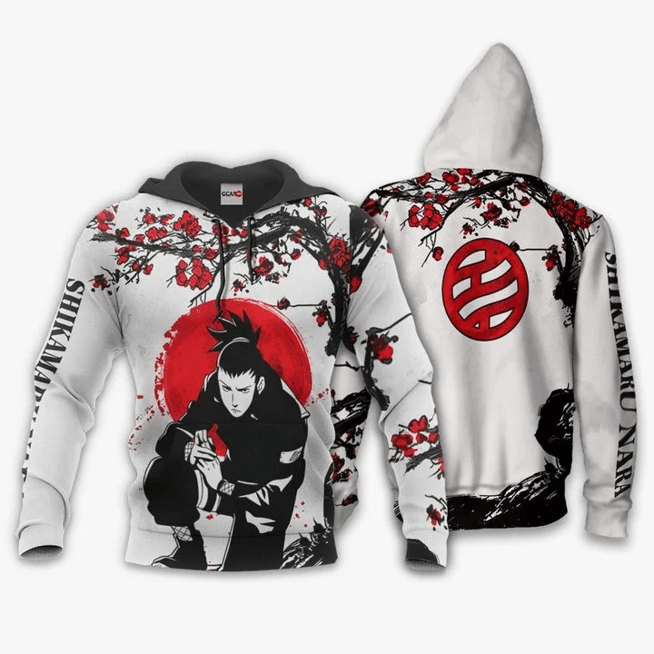 Shikamaru Nara Anime Manga Naruto For Men And Women 3d Hoodie Zip Hoodie Moonbestprint