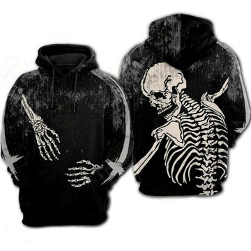 Halloween Hoodie Skeleton 3d Hoodie Zip Hoodie Moonbestprint