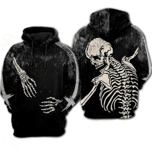 Halloween Hoodie Skeleton 3d Hoodie Zip Hoodie Moonbestprint