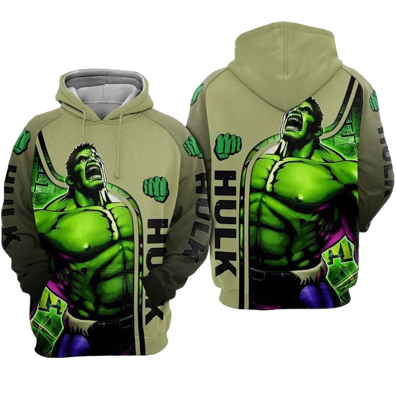 Hulk Avengers Marvel Over Print 3d Hoodie Zip Hoodie Moonbestprint