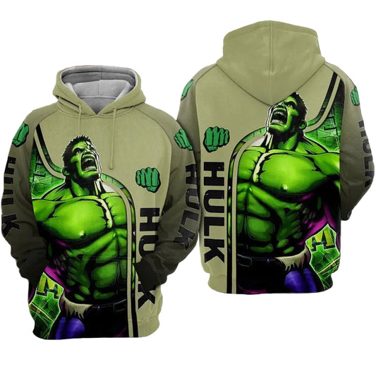 Hulk Avengers Marvel Over Print 3d Hoodie Zip Hoodie Moonbestprint