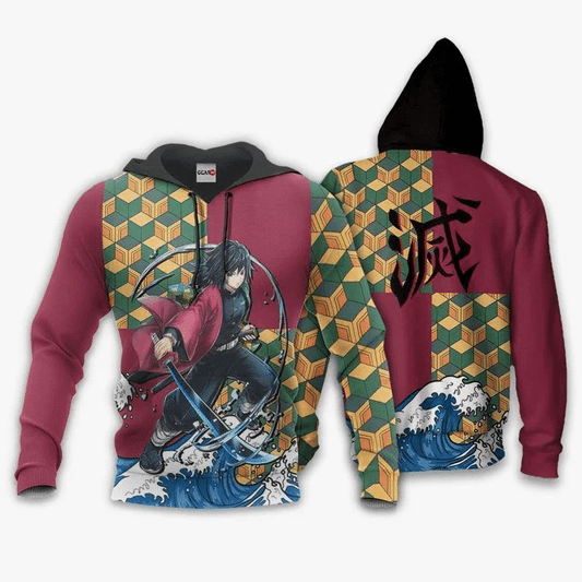Giyu Tomioka Anime Manga Demon Slayer Kimetsu No Yaiba For Men And Women 3d Hoodie Zip Hoodie Moonbestprint
