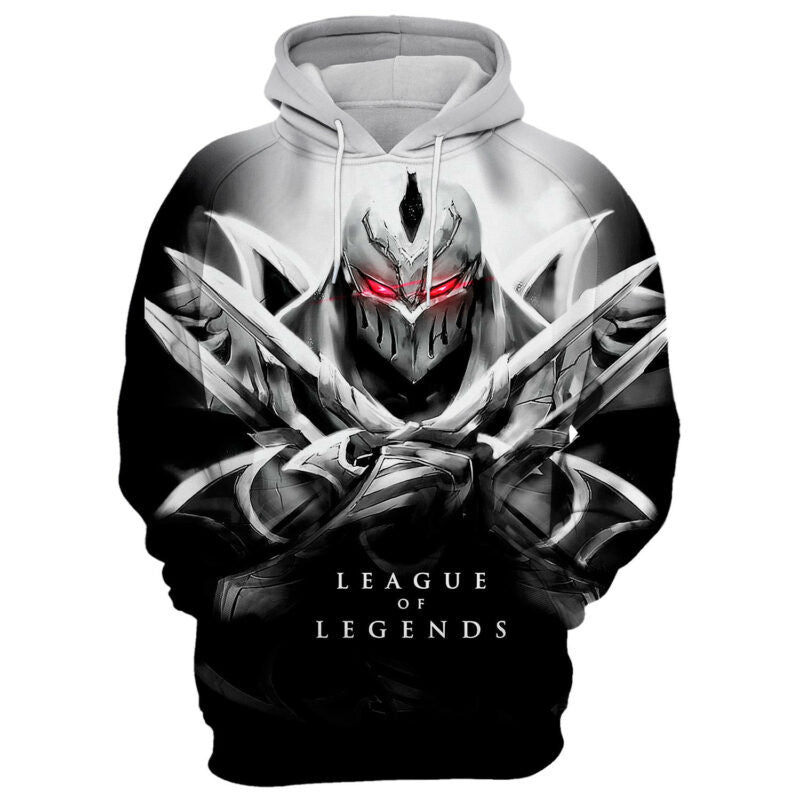 Zed League Of Legends 3d Full Printing 3d Hoodie Zip Hoodie Moonbestprint