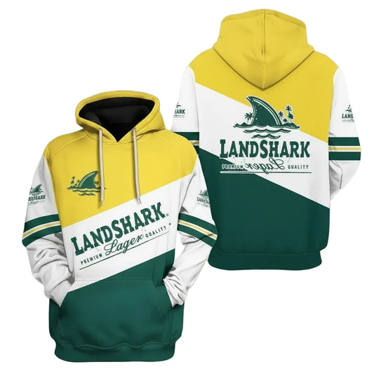 Landshark Lager 3d All Over Print Hoodie 367 Moonbestprint