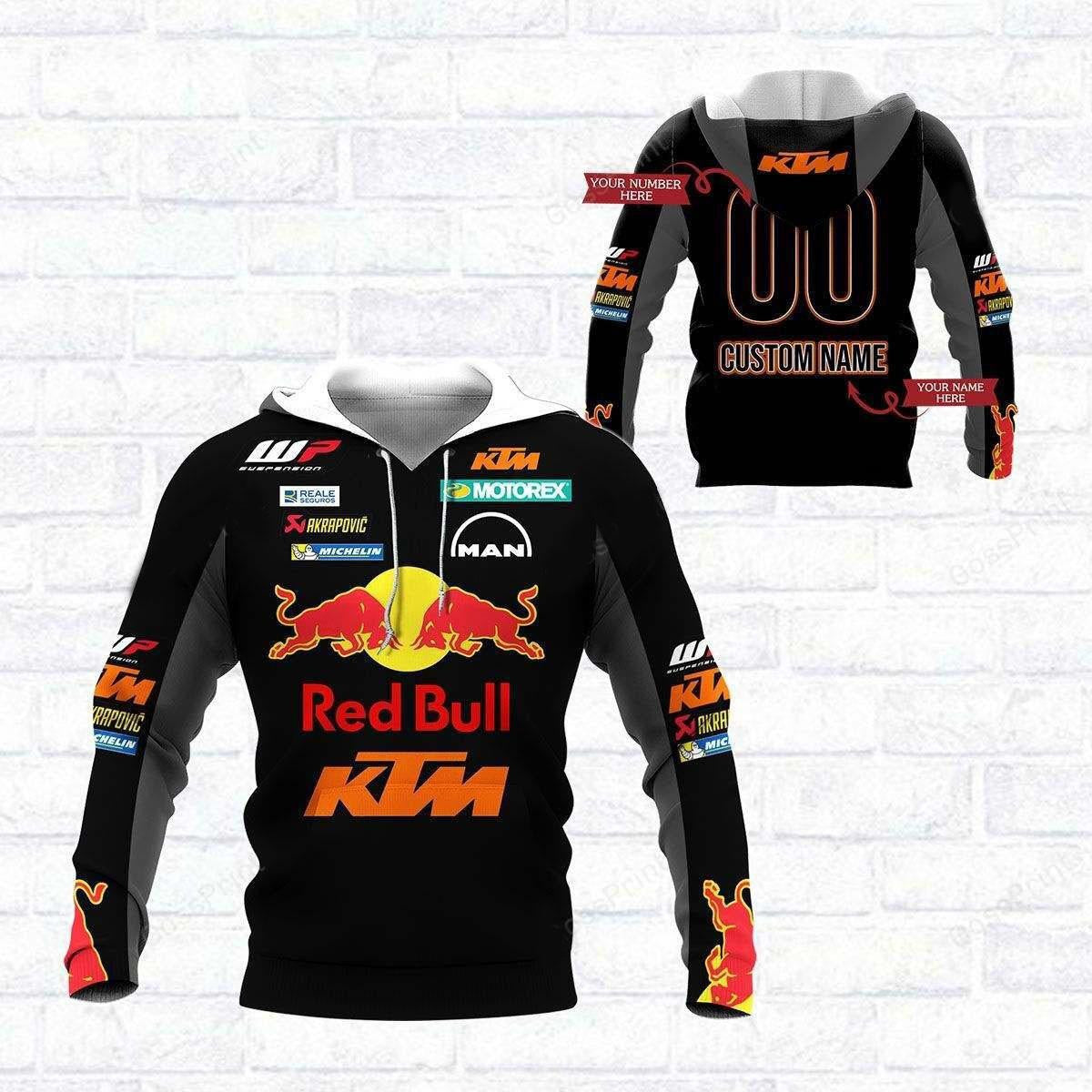 Custom Name Motogp Red Bull Ktm Racing, Ktm Factory Racing All Over Print Hoodie, Zip Hoodie 15 Moonbestprint