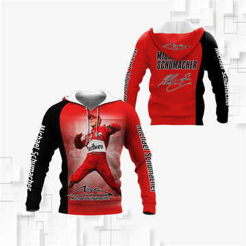 Michael Schumacher Signature Red All Over Print Hoodie, Zip Hoodie 403 Moonbestprint
