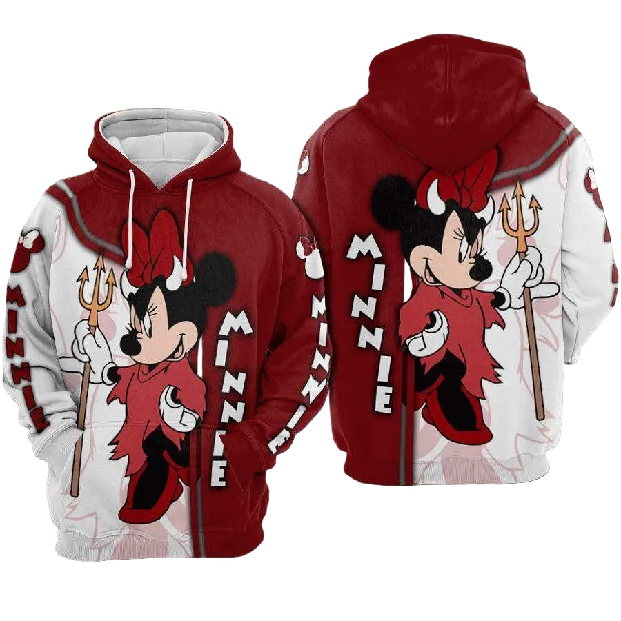 Minnie Mouse Disney, Minnie Cosplay Evil Queen Aop Hoodie Moonbestprint