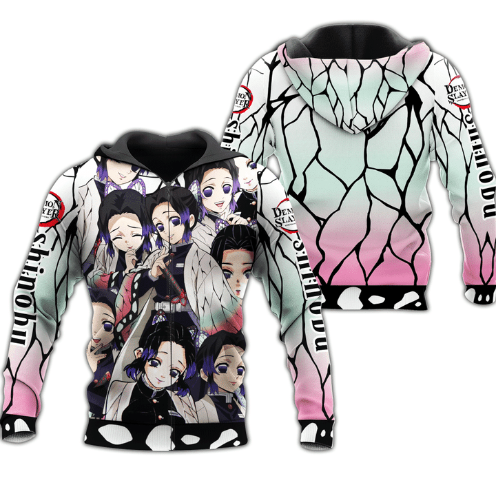 Shinobu Demon Slayers Anime Manga For Men And Women 3d Hoodie Zip Hoodie Moonbestprint