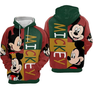 Mickey Mouse Disney 9 Over Print 3d Hoodie Zip Hoodie Moonbestprint