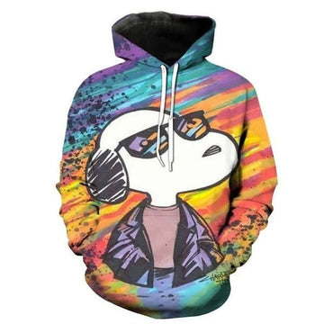 Disney Snoopy Cuter Lover Colorful 3d Hoodie Zip Hoodie Moonbestprint