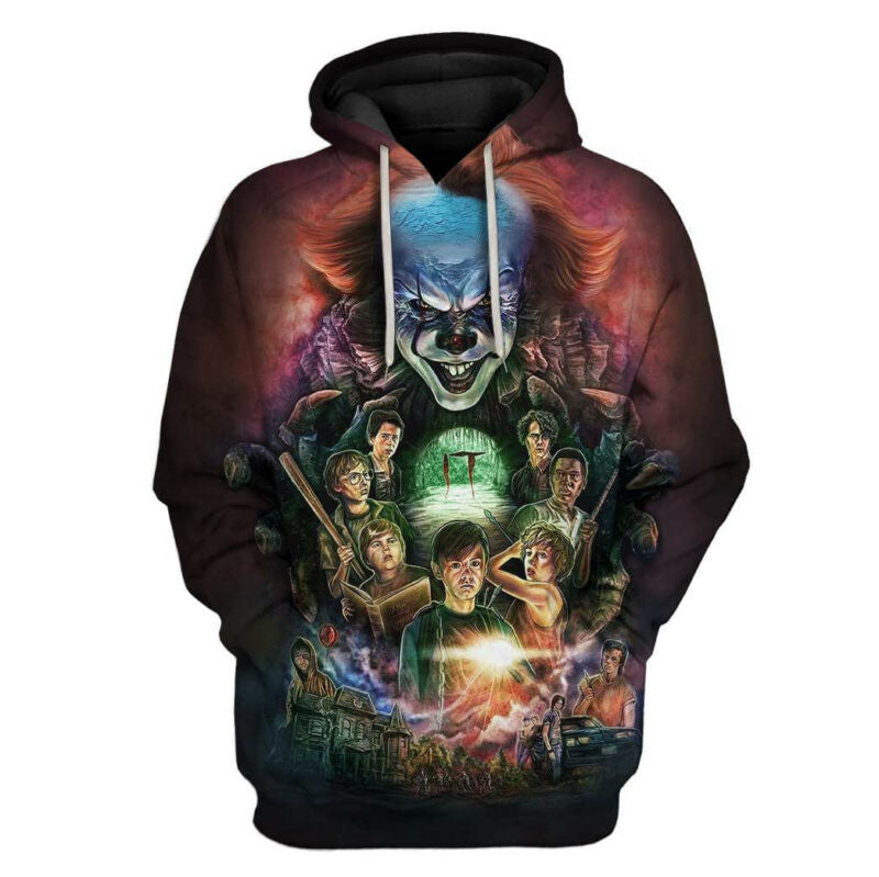 Halloween Hoodie It Pennywise The Loser Club Hoodie Pennywise 3d Hoodie Zip Hoodie Moonbestprint