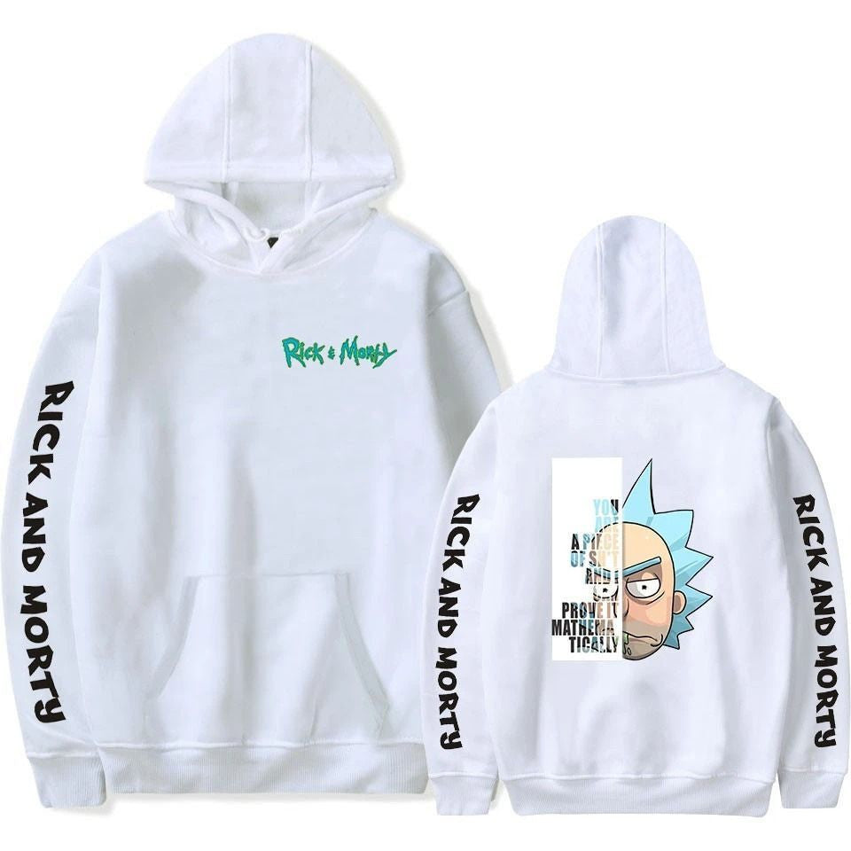 Cartoon Rick And Morty Gift For Men And Women You Are A Piece And I Saw Prove It Mathematically Over Print 3d Hoodie Zip Hoodie 888 Moonbestprint