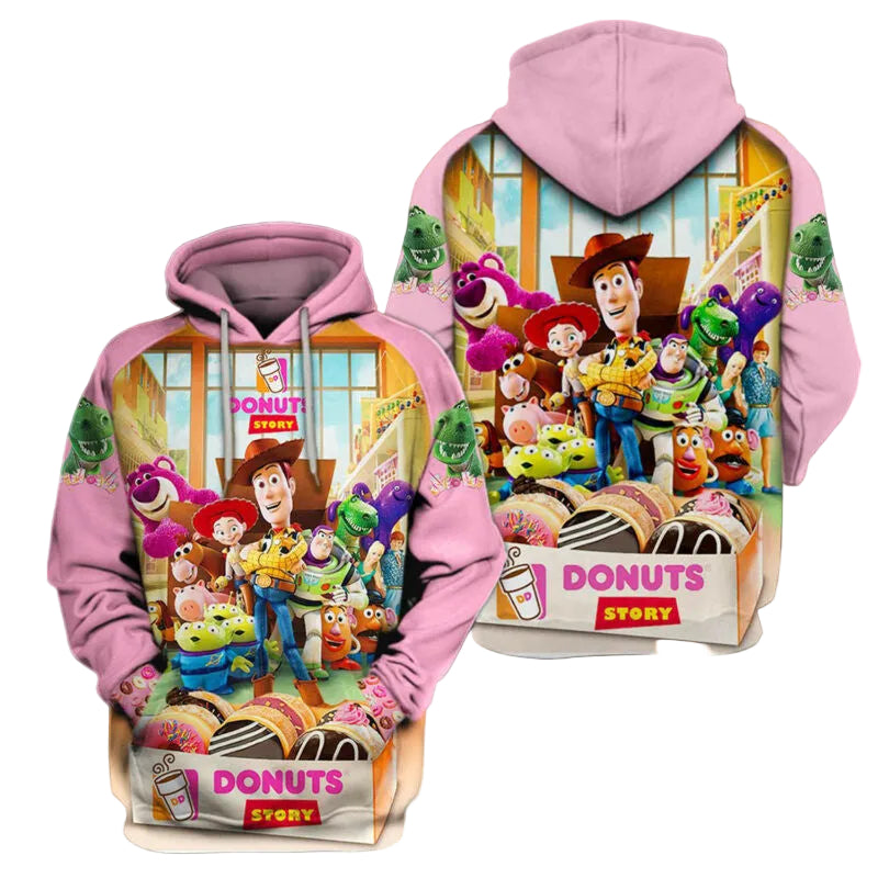 Toy Story Donut 3d Hoodie Moonbestprint