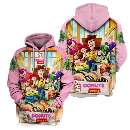 Toy Story Donut 3d Hoodie Moonbestprint