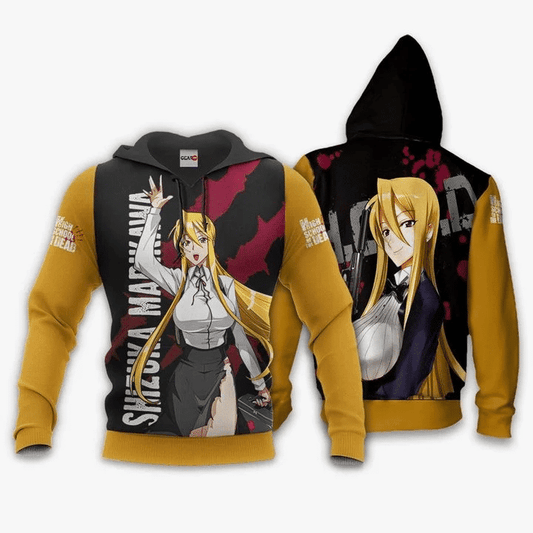 Highschool Of Dead Shizuka Marikawa Anime Manga For Men And Women 3d Hoodie Zip Hoodie Moonbestprint