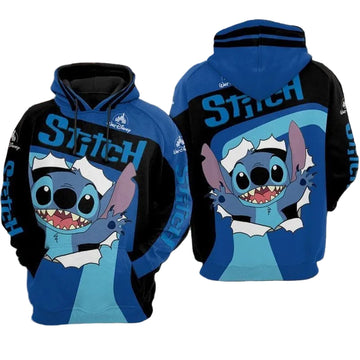 For Stitch Lovers Appeared From The Dark 3d Hoodie Moonbestprint