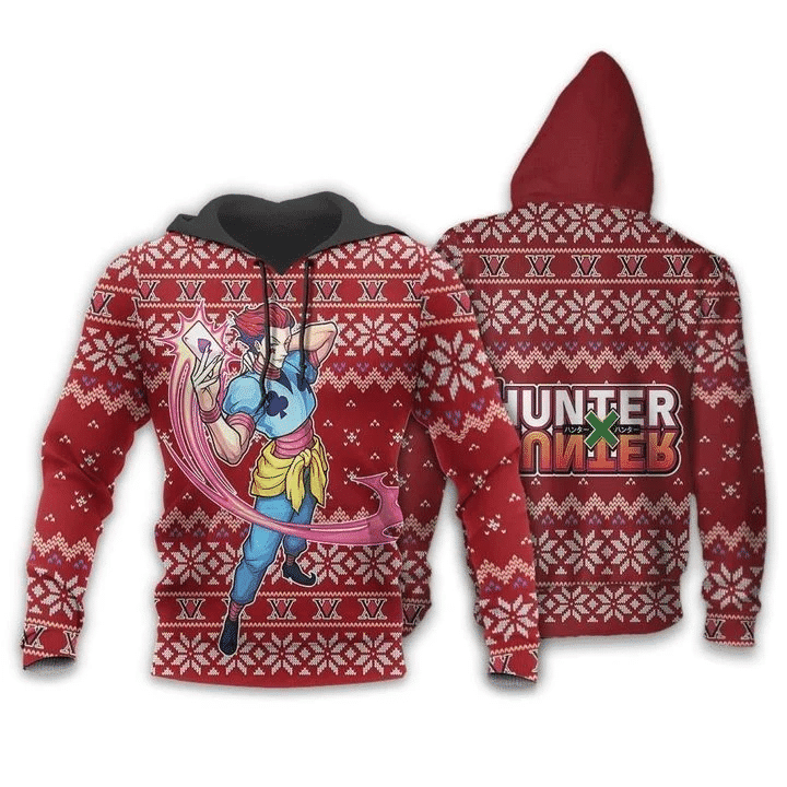 Hisoka Ugly Christmas Hunter X Hunter Xmas Anime Manga For Men And Women 3d Hoodie Zip Hoodie Moonbestprint