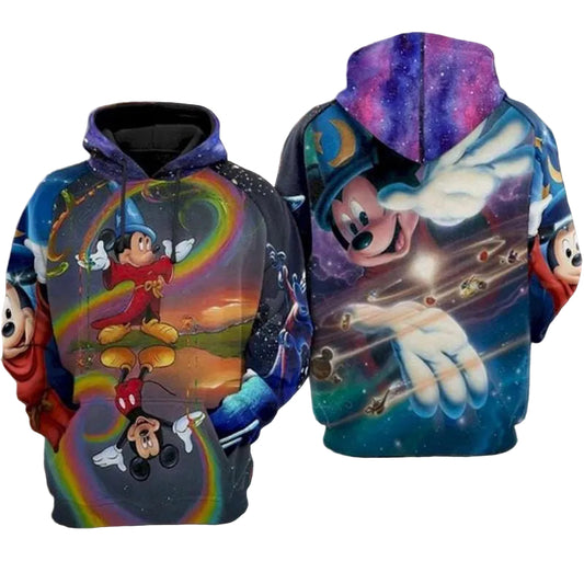 Mickey And Minnie Universe Miracle World 3d Hoodie Moonbestprint