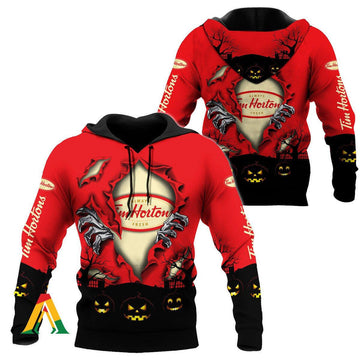 Scary Night Halloween Tim Hortons Hoodie &amp; Zip Hoodie Moonbestprint