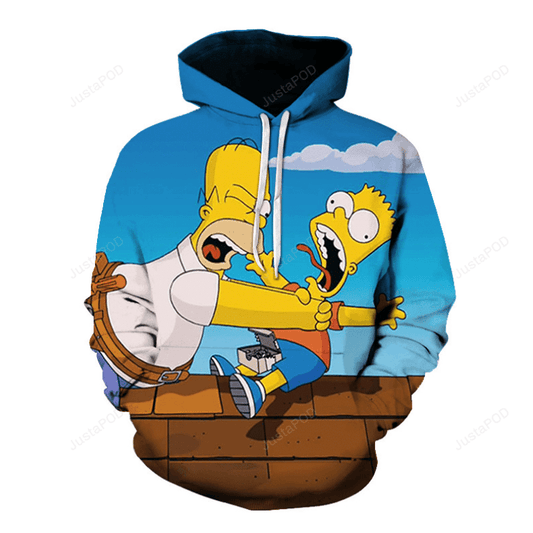 The Simpsons 3d All Over Print Hoodie, Zip-up Hoodie 02 Moonbestprint