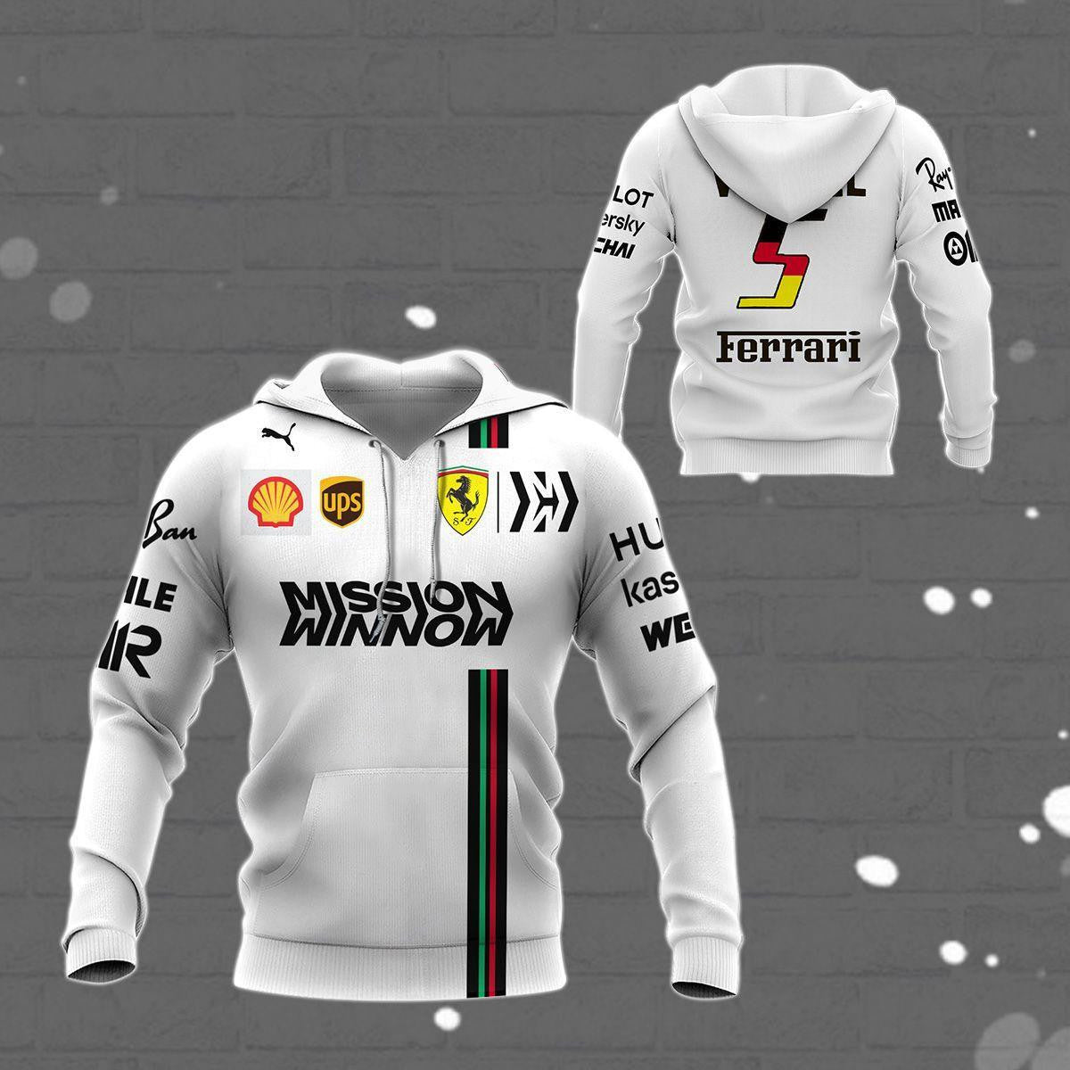 Sebastian Vettel Ferrari Racing Car F1 7k985 Fan Gift 3d Zip Hoodie Hoodie Ii0 Moonbestprint
